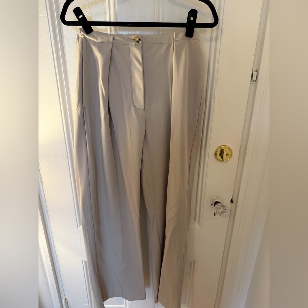 Free People Cream Trousers